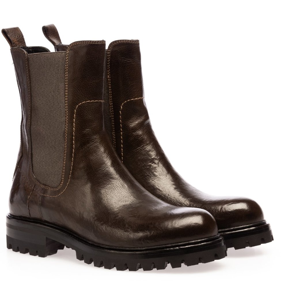 Ducanero Brown Washed Chelsea Boot - Picture 2 of 5